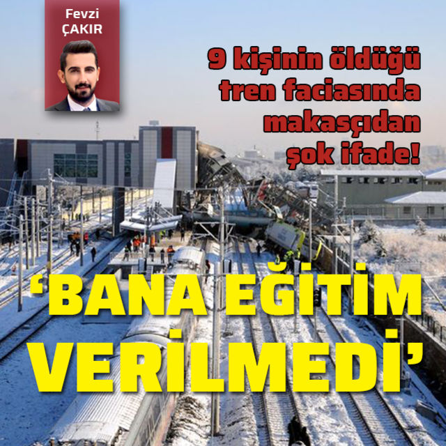 Tren kazasında makasçıdan şok ifade!