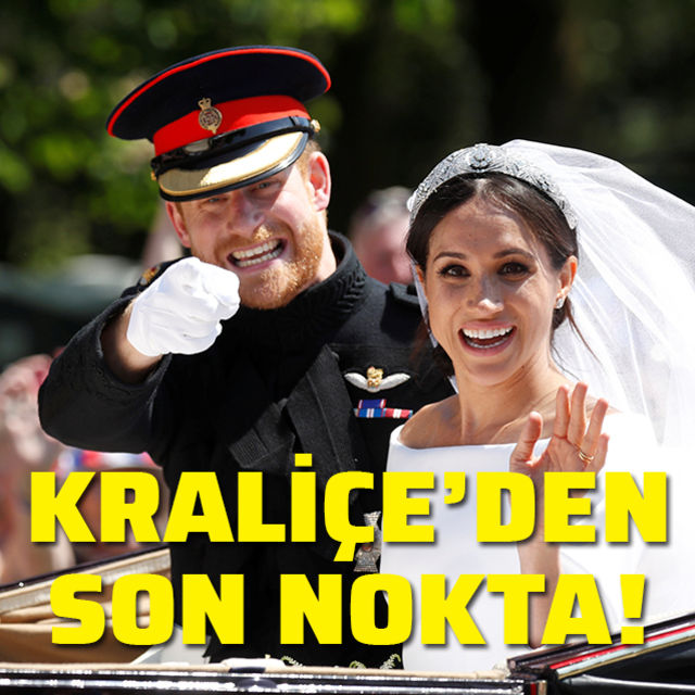 Kraliçeden Prens Harry ve Meghan Marklea destek!