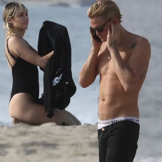 Miley Cyrus sevgilisi Cody Simpson ile Malibu'da