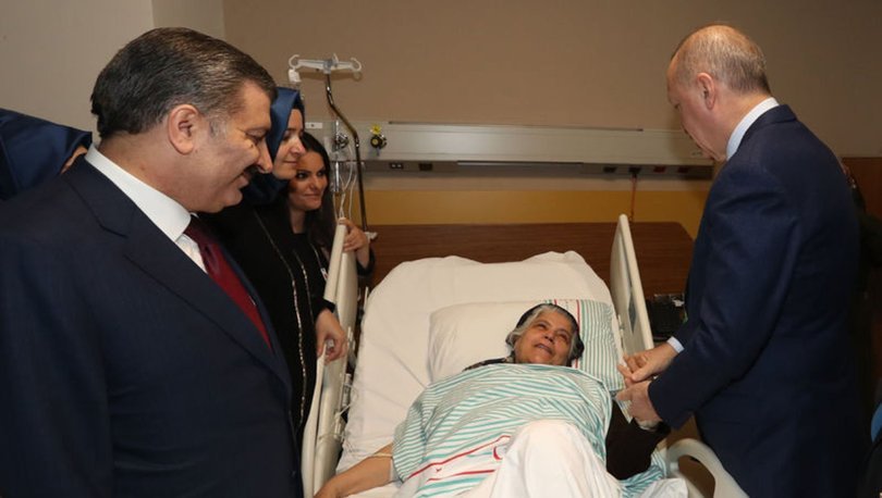 Cumhurbaşkanı Recep Tayyip Erdoğan, hastanede yaralıları ziyaret etti