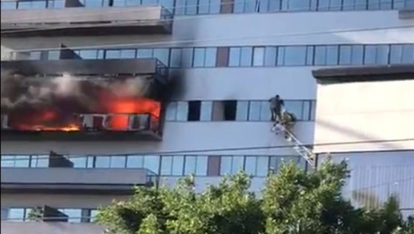 Los Angeles'daki yangında binada mahsur kalan 15 kişi helikopterle kurtarıldı