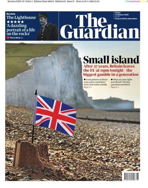 Brexit günü manşetleri