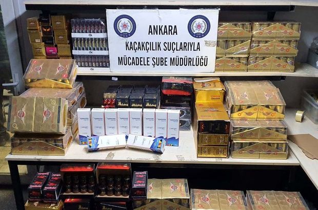 Ankara'da 53 bin 495 kaçak ürün ele geçti