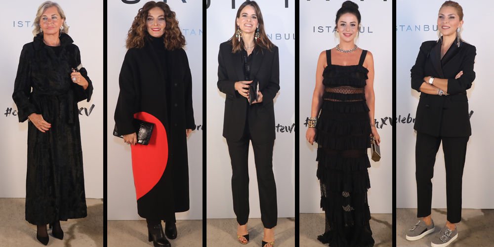 Defilede siyah şıklık