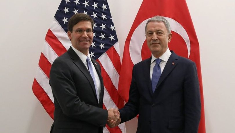 SON DAKİKA: Milli Savunma Bakanı Hulusi Akar ABD'li Mevkidaşı Esper ile görüştü