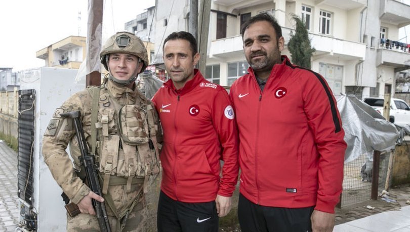 Ampute Milli Futbol Takımı teknik heyetinden Mehmetçiğe ziyaret