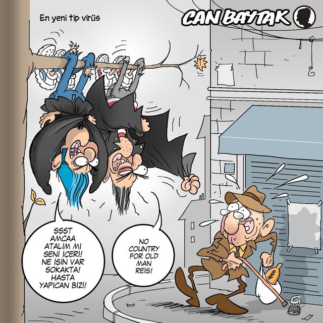Can Baytak karikatürleri (Mart 2020)