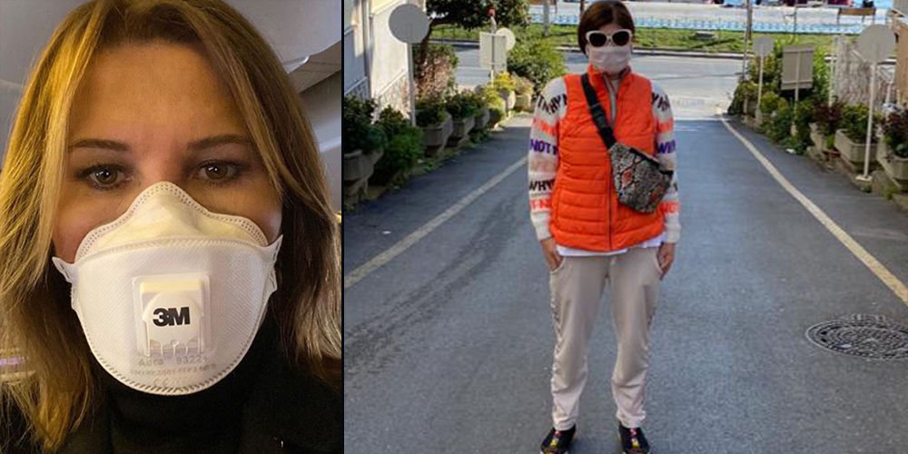 Sosyetenin koronavirüs önlemleri...