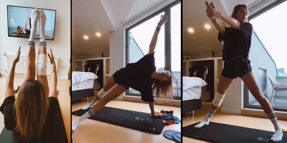 Alkoçlar'dan spor dersleri...