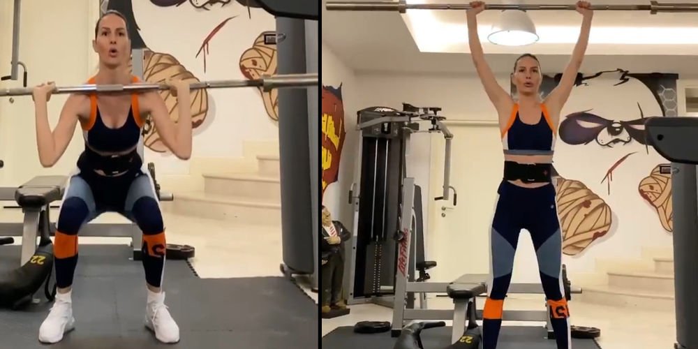 Yasemin'den ağırlık şov...