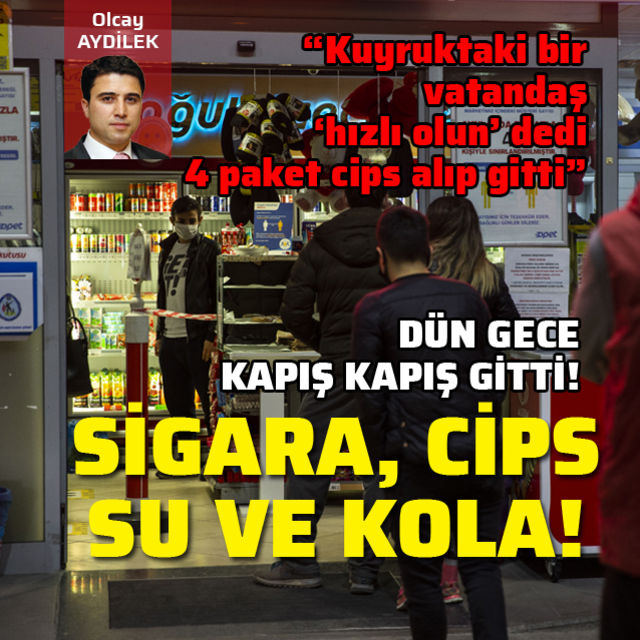 Paket paket sigara ve cips satıldı! Su ve kola rekor kırdı