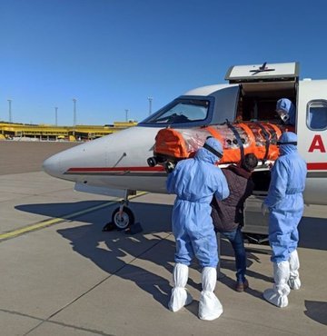 Sağlık Bakanı Fahrettin Koca, bu yıl 453 hastanın hava, 211 hastanın uçak ambulansla taşındığını bildirdi