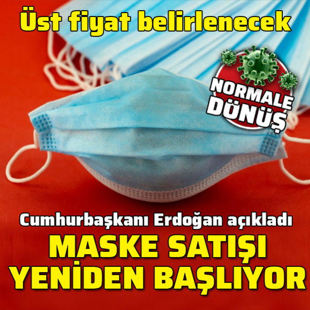 Maske satışına satışına izin verilecek