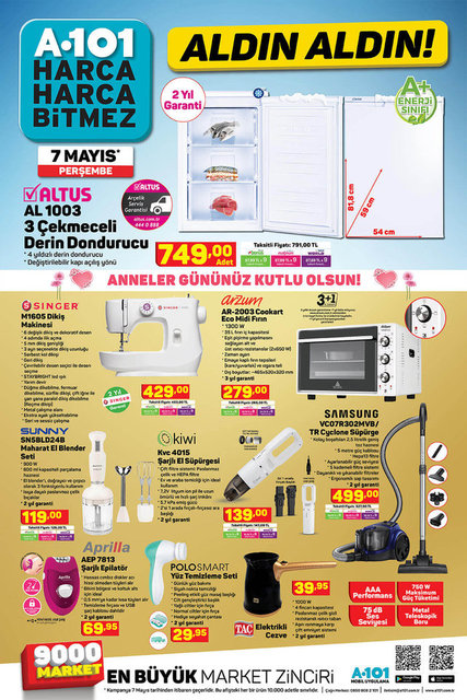 a101 7 mayis 2020 aktuel urunler