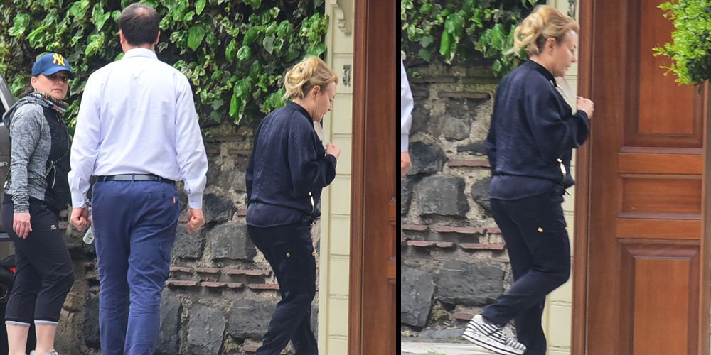 Patroniçe sabah yürüyüşünde...