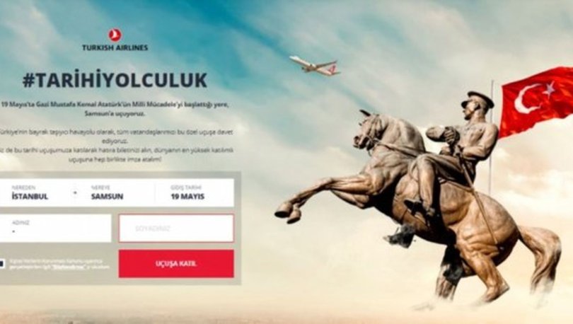 THY tarihi uçuş! 19 Mayıs'ta Türk Hava Yolları'dan (THY) Samsun'a tarihi yolculuk hatıra bileti nasıl alınır?