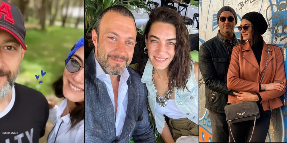 Ulusoy ve sevgilisi çok mutlu...