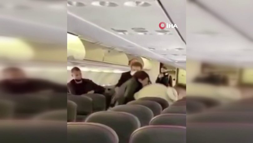 Rus yolcu uçağında sosyal mesafe kavgası: Yumruk yumruğa girdiler! - Haberler