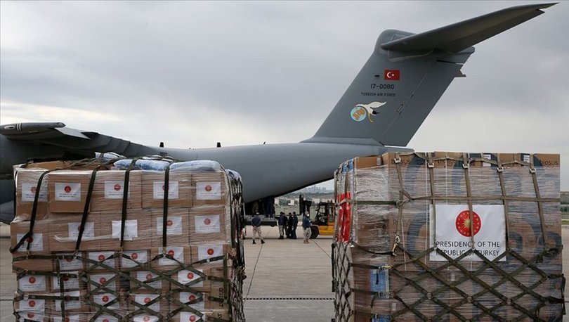 Tıbbi yardım malzemesi taşıyan Türk uçağı Çad'a indi