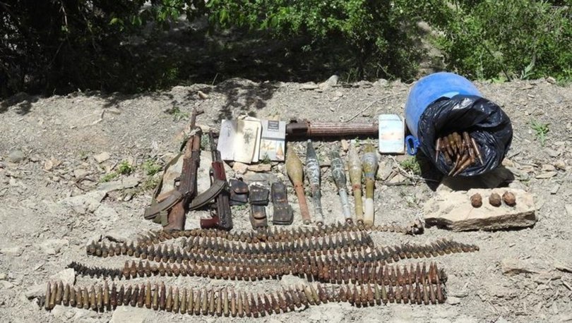 Hakkari'de PKK operasyonu! Silah ve mühimmat ele geçirildi