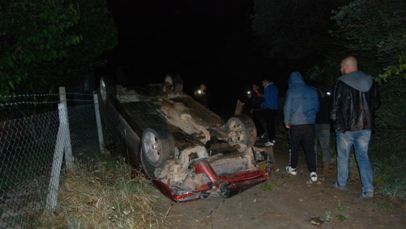 Çanakkale'de yoldan çıkan otomobil takla attı: 1 ölü