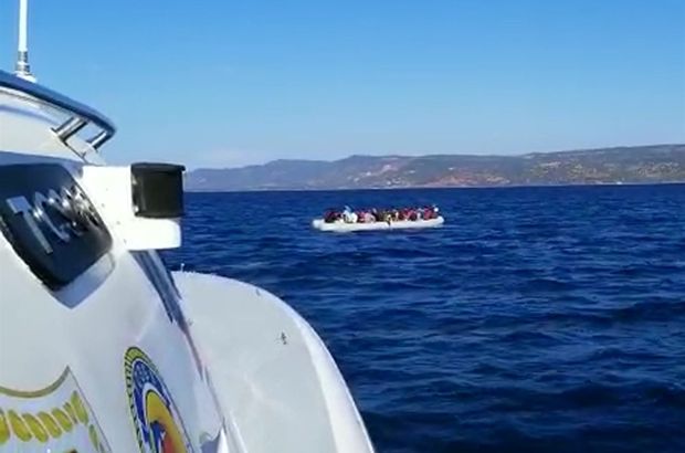 Türk kara sularına itilen 35 sığınmacı kurtarıldı!