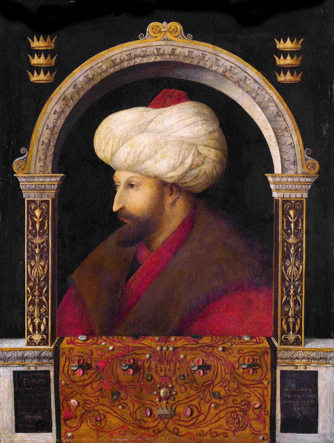 Bellini'nin yaptığı Fatih'in portresi