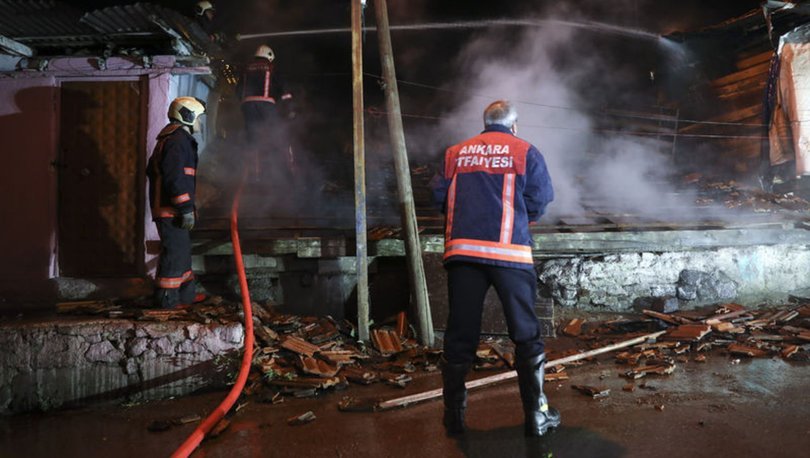 Ankara'da gecekondu kundaklandı! Alevler 2 eve daha sıçradı