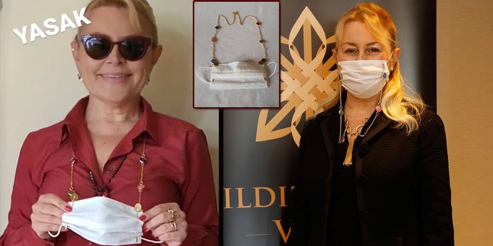 Demet Sabancı'dan maske tasarımı...