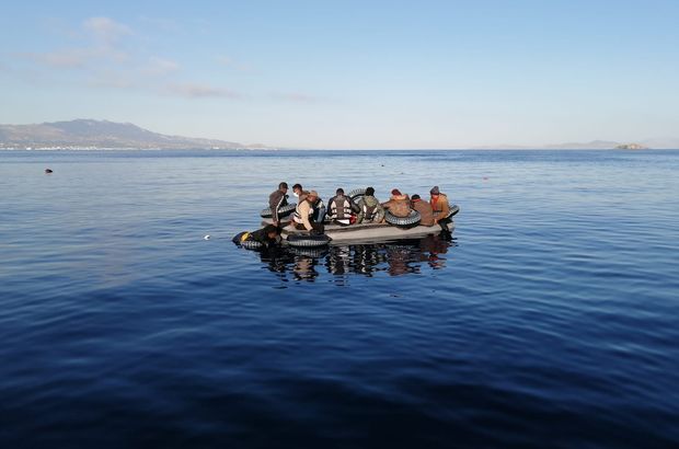 Türk kara sularına geri itilen 11 sığınmacı kurtarıldı