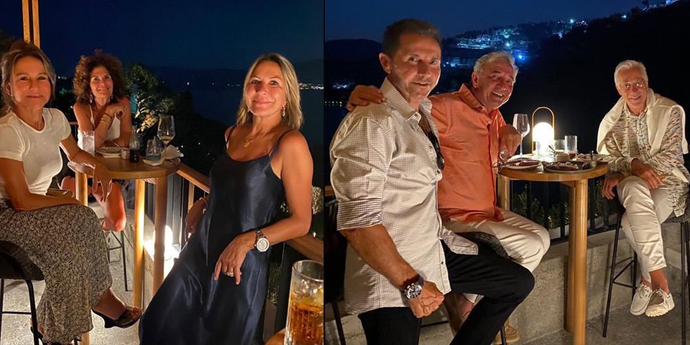 Akşam yemeğinde dostlarını ağırladı...