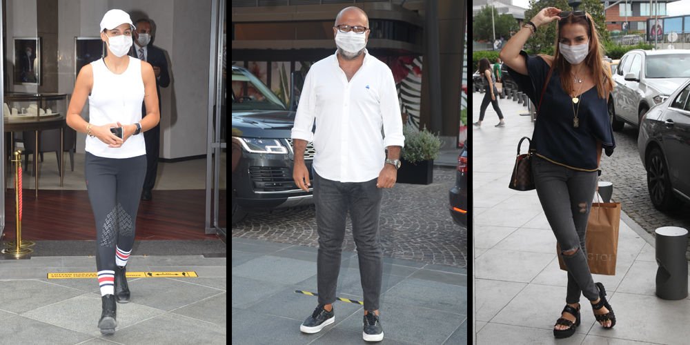 AVM ziyaretçileri...