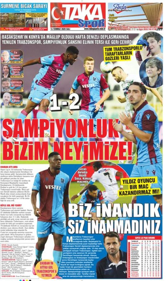 Yerel Basından Trabzonspor'a Sert Eleştiriler - Trabzonspor Haberleri