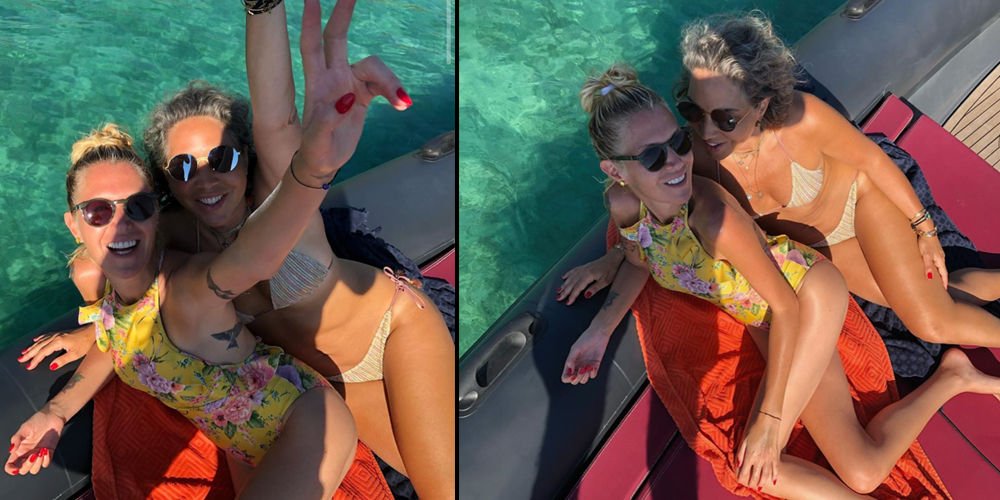 Yakın dostlardan eğlenceli pozlar