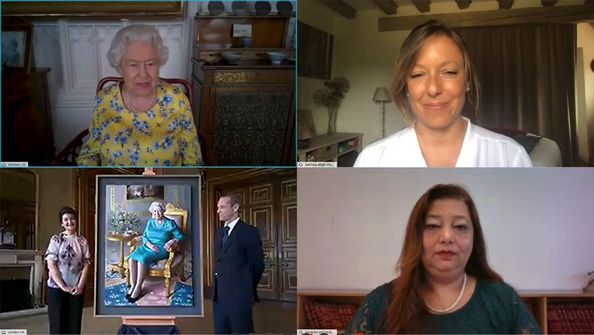Kraliçe Elizabeth, yeni tablosunun açılışına katıldı