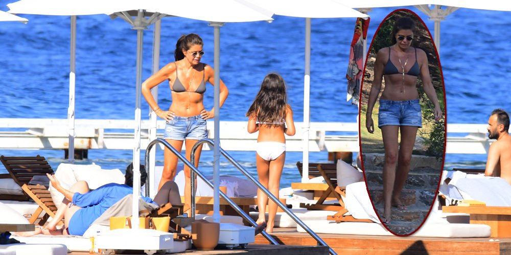 Denizin ve güneşin tadını çıkardı