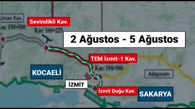 Kuzey Marmara Otoyolu'nda bayram trafiği için geçici açılış
