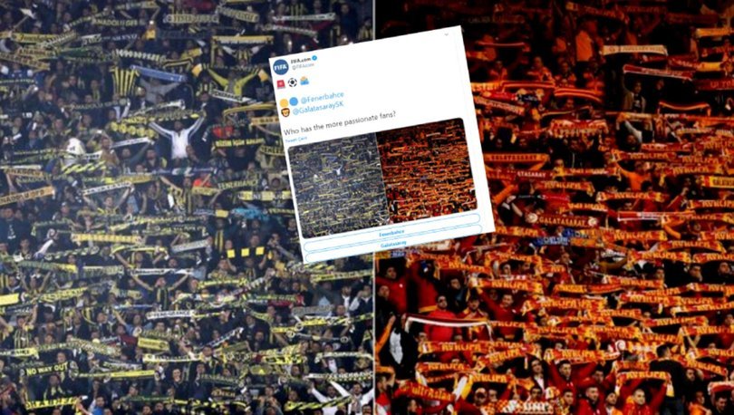 FIFA'nın Fenerbahçe-Galatasaray anketinde en çok oyu sarı-lacivertliler aldı