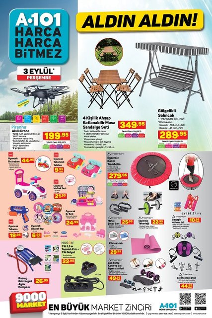 A101 aktüel ürünler kataloğu 3 Eylül 2020 Perşembe! A101 kataloğunda indirimli ne var?