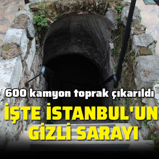 İstanbul'un gizli sarayı böyle görüntülendi