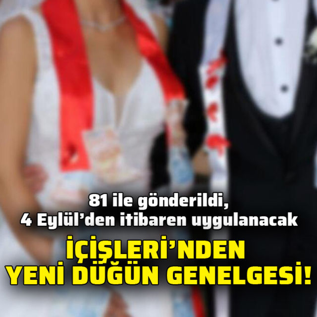 Düğün kısıtlamalarıyla ilgili flaş gelişme