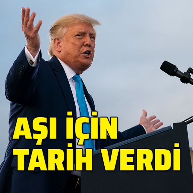 Trump, Kovid-19 aşısı için tarih verdi