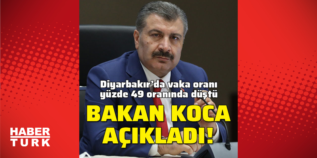 Breaking news!  Minister Koca: Our case rate has decreased by 49 percent