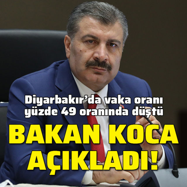 Bakan Koca: Vaka oranımız yüzde 49 oranında düştü