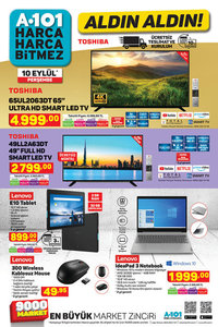 A101 10 Eylul 2020 Aktuel Urunler Katalogu A101 De Bu Hafta Indirimli Lenovo Ideapad Notebook Var Haberler