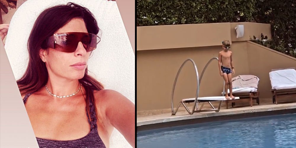 Antebi'nin havuz keyfi...