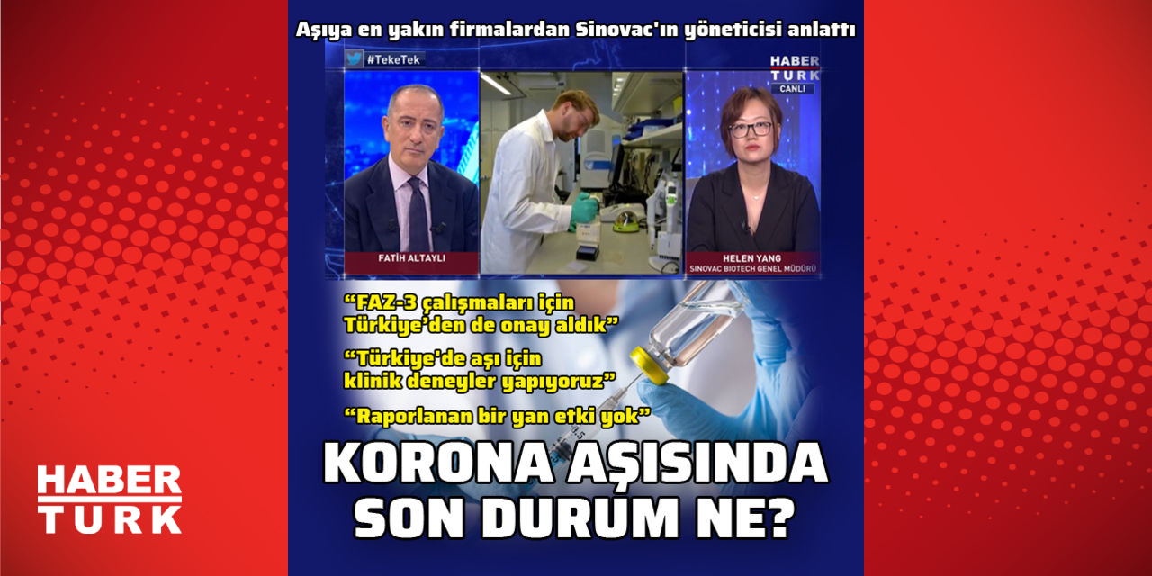 Korona Asisi Ne Kadar Yakin Asiya En Yakin Firmalardan Sinovac In Yoneticisi Haberturk Te Anlatti Saglik Haberleri