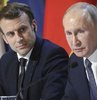 Rusya Devlet Başkanı Vladimir Putin, Fransa Cumhurbaşkanı Emmanuel Macron ile Dağlık Karabağ