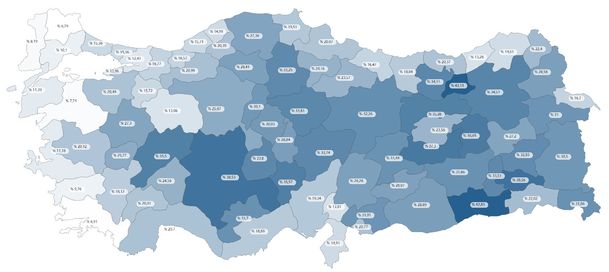 İLLERDE TEMASLILARIN POZİTİF ÇIKMA ORANI: Temaslıların pozitif çıkma oranının en yüksek olduğu illerin başında Bayburt geliyor, onu Şanlıurfa, Konya, Ankara, İstanbul takip ediyor. Bu da vaka sayısında hangi ilin ne denli yüksek olduğunu görmeye yetiyor.