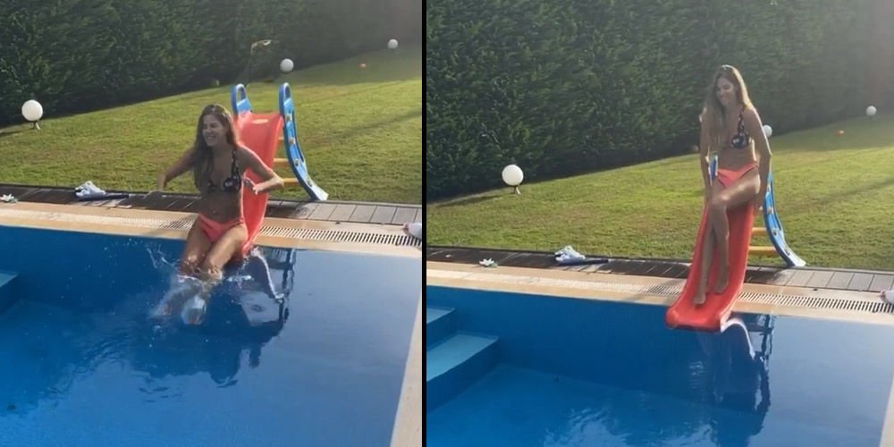 Kosif'in havuz keyfi...